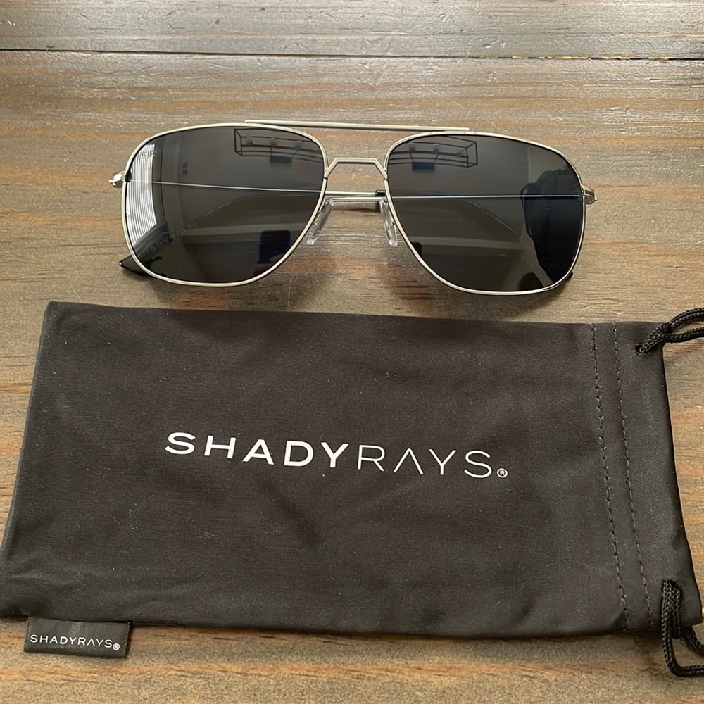 ShadyRays aviator sunglasses! Brand new, Polarized blue tinted lenses